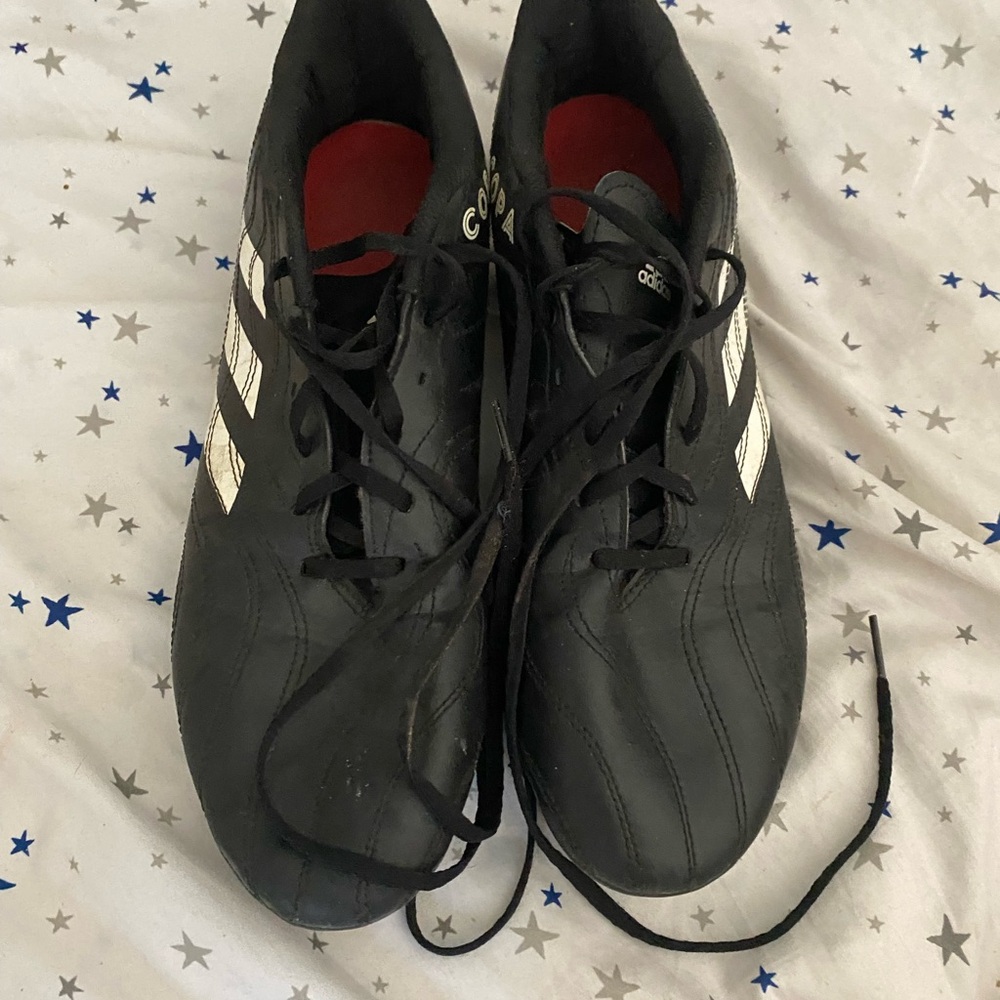 black adidas size 12 soccer cleats